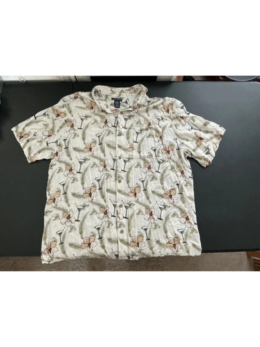 Knightsbridge Hawaiian Cocktail Print Shirt